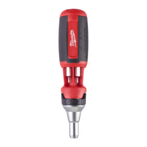 MILWAUKEE 9 IN 1 RATCHETING MULTI-BIT SCREWDRIVER - Hex 1.5 mm / Hex 2 mm / Hex 2.5 mm / Hex 3 mm / Hex 4 mm / Hex 5 mm / Hex 6 mm - 4932471599