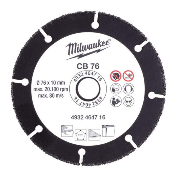 MILWAUKEE CARBIDE BLADE - CB 76 MM - 1 PC - 4932464716