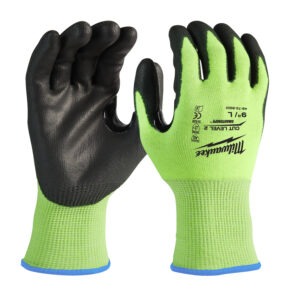 MILWAUKEE HI-VIS CUT B GLOVES - 4932479925