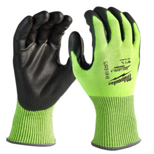 MILWAUKEE HI-VIS CUT D GLOVES - 4932479930