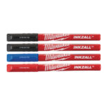 MILWAUKEE INKZALL FINE TIP PENS - COLOUR PENS - 4 PCS - 48223165