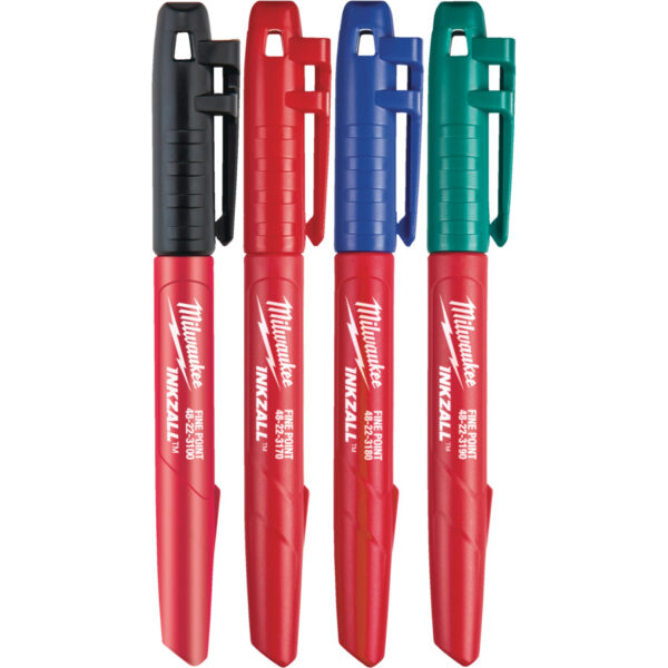 MILWAUKEE INKZALL MARKERS - COLOURED - 4PC - 48223106