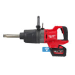 MILWAUKEE M18 FUEL ONE-KEY 1″ HIGH TORQUE D-HANDLE IMPACT WRENCH WITH FRICTION RING AND EXTENDED ANVIL - M18 ONEFHIWF1D - 4933471757