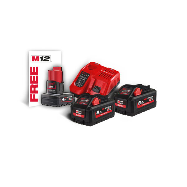 MILWAUKEE M18 HIGH OUTPUT NRG PACK - M18 HNRG-802 - 4933471074