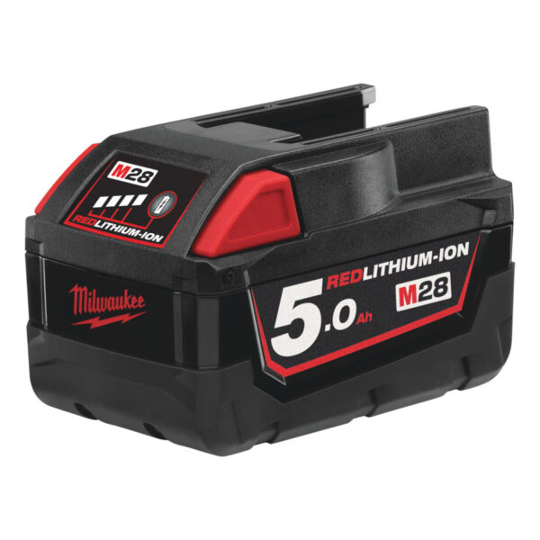 MILWAUKEE M28 5.0 AH BATTERY - M28 B5 - 4932430484 - Reverse