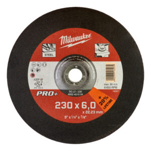 MILWAUKEE METAL GRINDING DISCS PRO+ - SG 27 / 230 X 6 X 22 MM - 1 PC - 4932451504