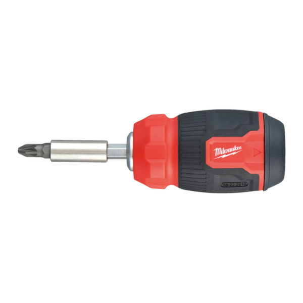 MILWAUKEE MULTI-BIT SCREWDRIVER - 8 IN 1 COMPACT MULTI-BIT SCREWDRIVER - 4932492807