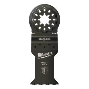 MILWAUKEE MULTI MATERIAL CUTTING BLADES - WOOD & NAILS BI-METAL 35MM PLUNGE BLADE - 10PC - 48906024