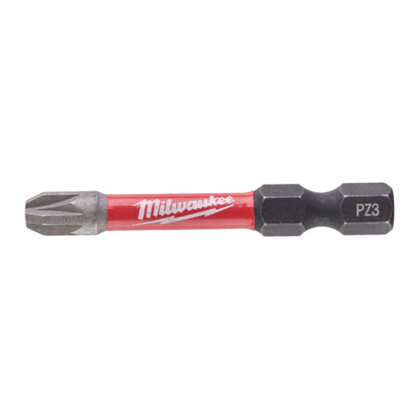 MILWAUKEE SHOCKWAVE IMPACT DUTY SCREWDRIVING BITS PZ - S/Bit ShW PZ3 50mm-1pc GBX - 4932472051