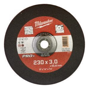 MILWAUKEE STONE CUTTING DISCS PRO+ - STONE CUTTING DISC PRO+ CC42 230X3MM-1PC - 4932451500