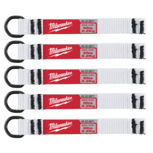 MILWAUKEE TOOL LANYARD ACCESSORIES - 5PC 2.25KG D-RING WEB ATTACHMENT - 4932471431