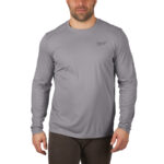 MILWAUKEE WORKSKIN LIGHT WEIGHT PERFORMANCE LONG SLEEVE SHIRT - Grey