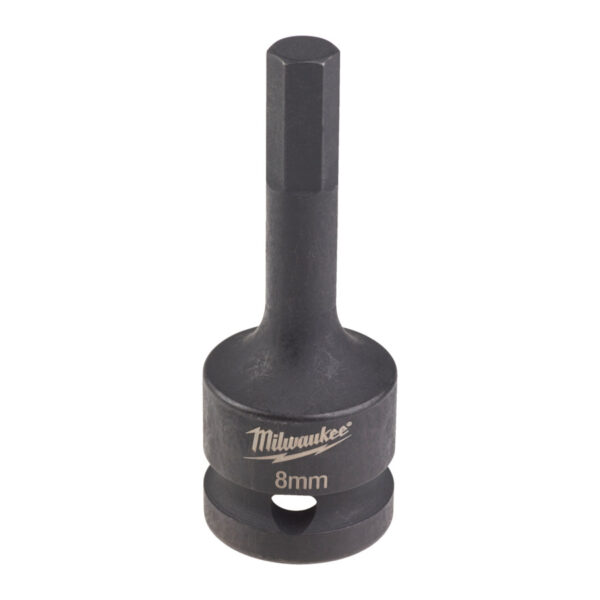 MILWAUKEE ½″ IMPACT HEX BIT SOCKETS - HEX8 1/2" IMPACT BIT SOCKET - 4932478065